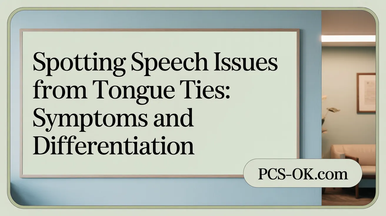 Spotting Speech Issues from Tongue Ties: Symptoms and Differentiation