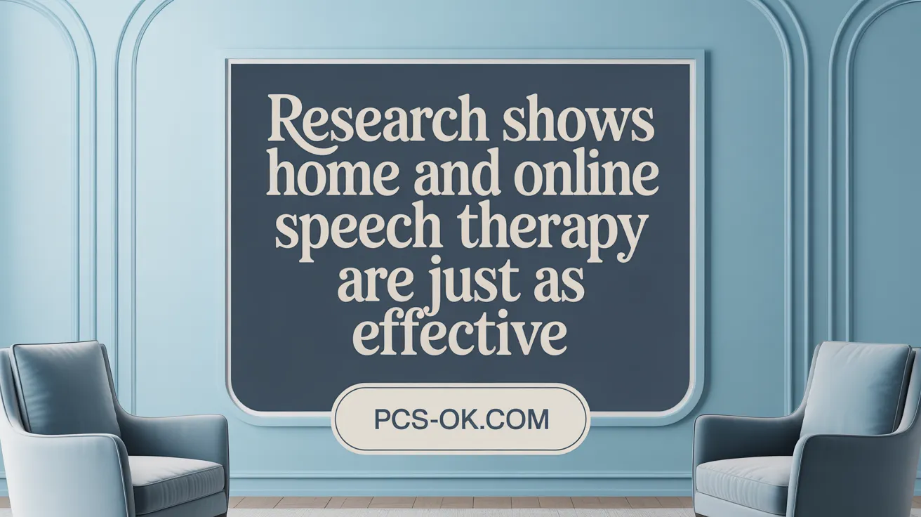 Research Shows Home and Online Speech Therapy Are Just as Effective