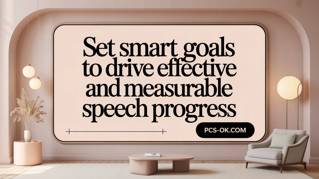 Set SMART Goals to Drive Effective and Measurable Speech Progress