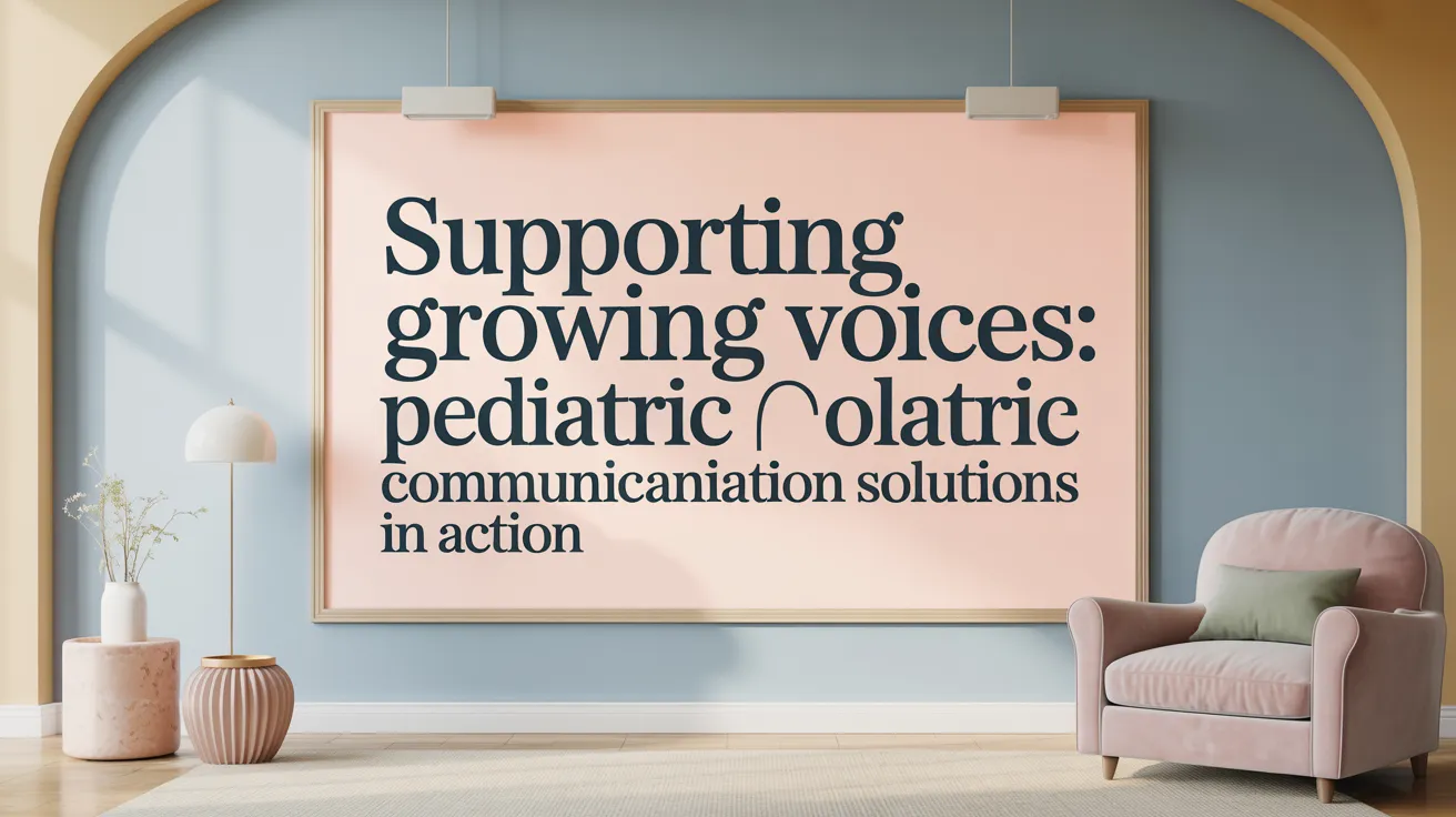 Supporting Growing Voices: Pediatric Communication Solutions in Action