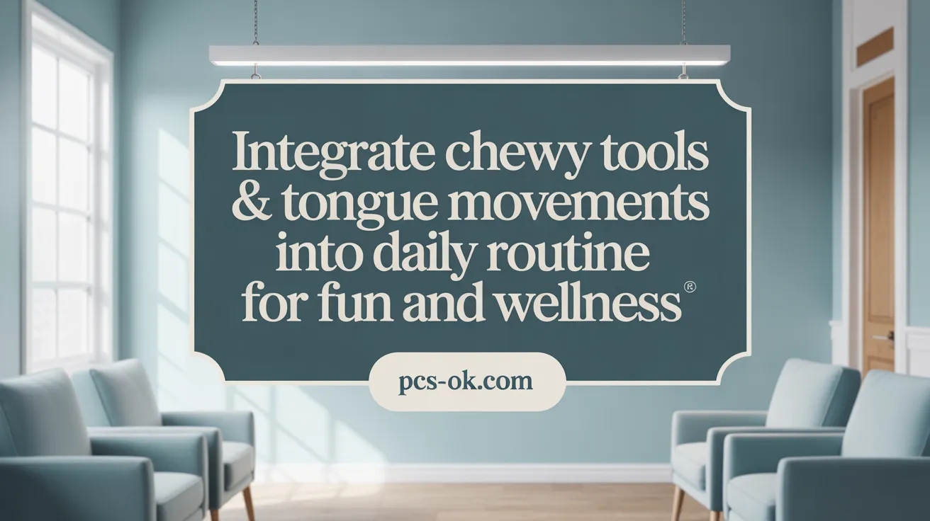 Integrate Chewy Tools & Tongue Movements into Daily Routine