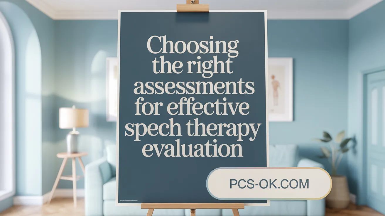 Choosing the Right Assessments for Effective Speech Therapy Evaluation