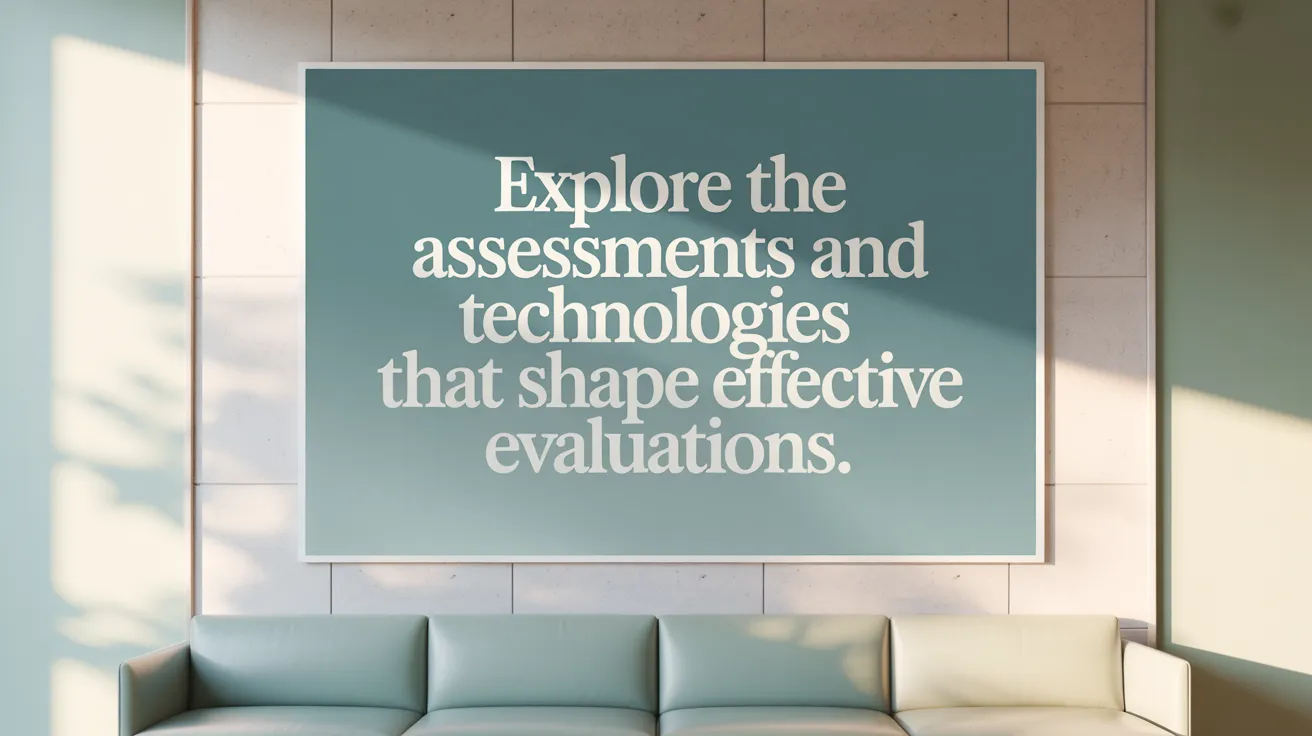 Explore the assessments and technologies that shape effective evaluations.