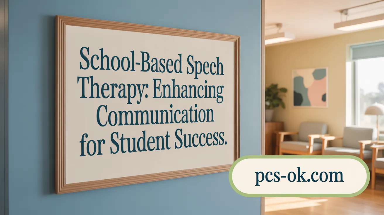 School-Based Speech Therapy: Supporting Academic Success
