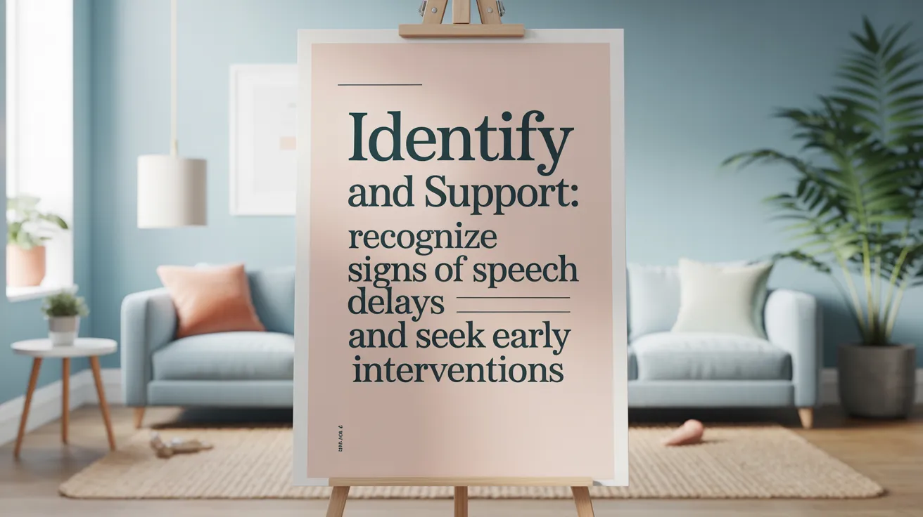 Identify and Support: Recognize Signs of Speech Delays and Seek Early Interventions