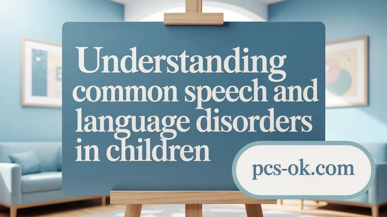 Understanding Common Speech and Language Disorders in Children