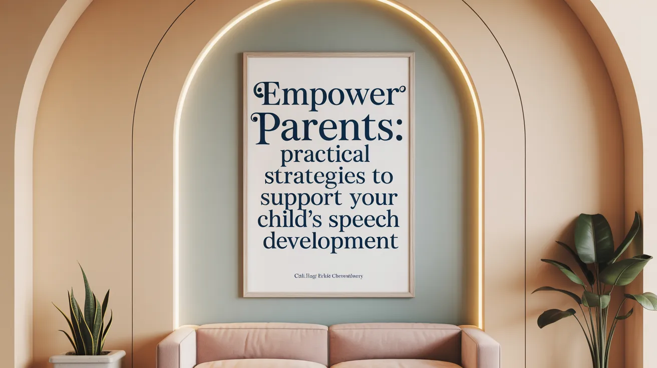 Empower Parents: Practical Strategies to Support Your Child's Speech Development