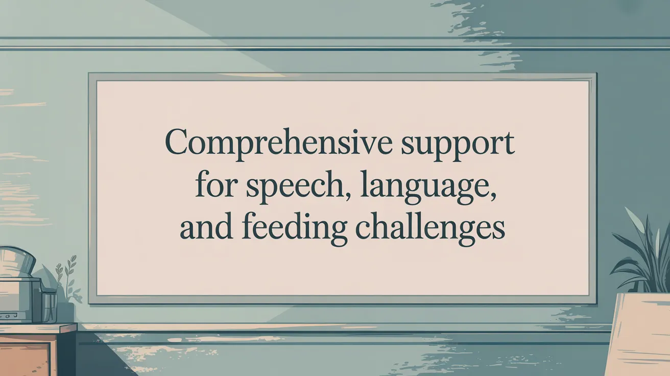 Comprehensive support for speech, language, and feeding challenges