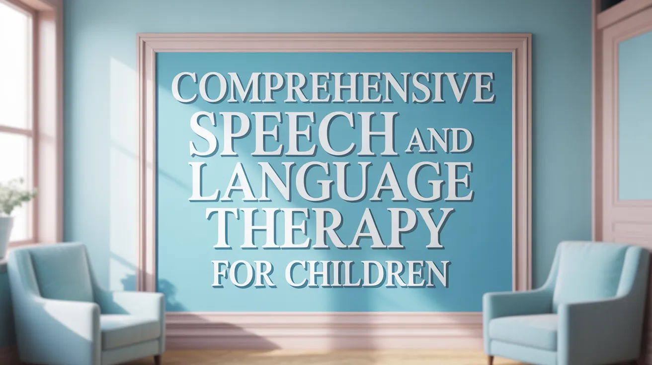 Comprehensive Speech and Language Therapy for Children