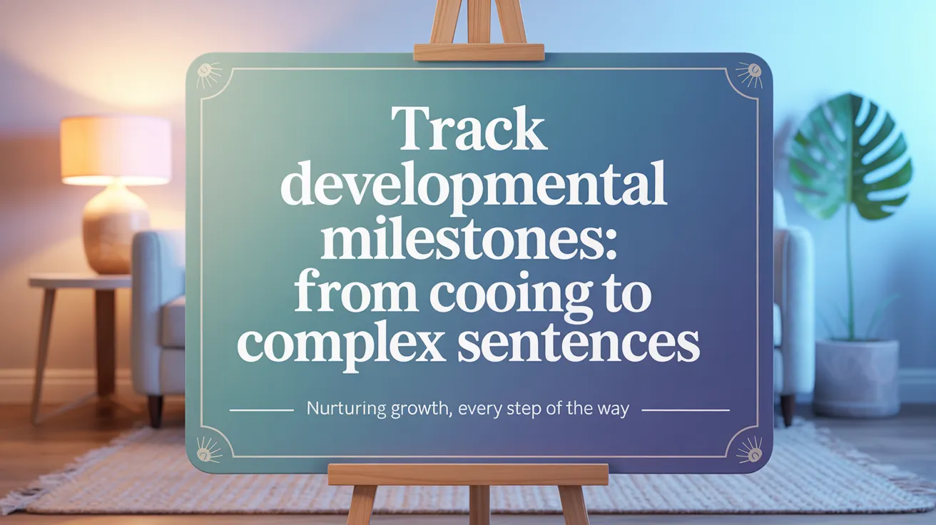 Track Developmental Milestones: From Cooing to Complex Sentences