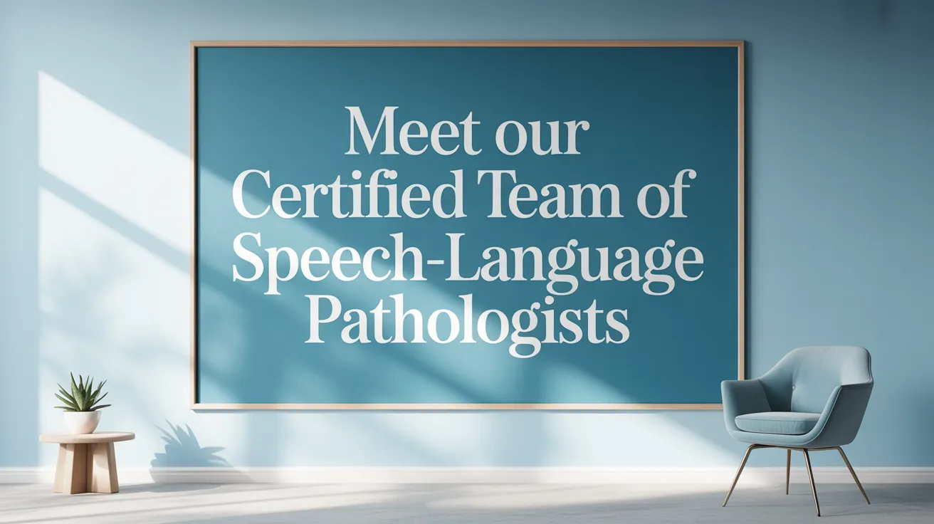 Meet Our Certified Team of Speech-Language Pathologists