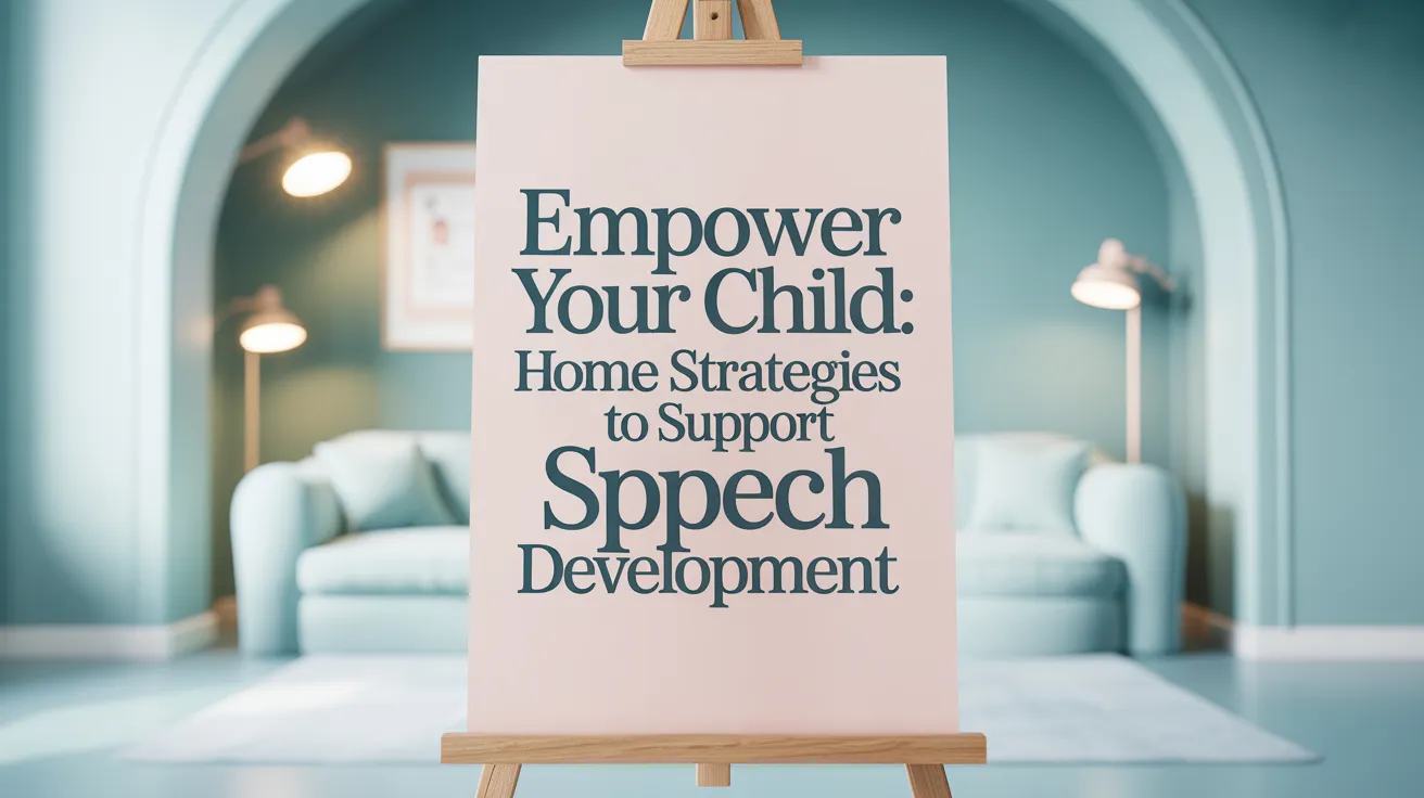 Empower Your Child: Home Strategies to Support Speech Development