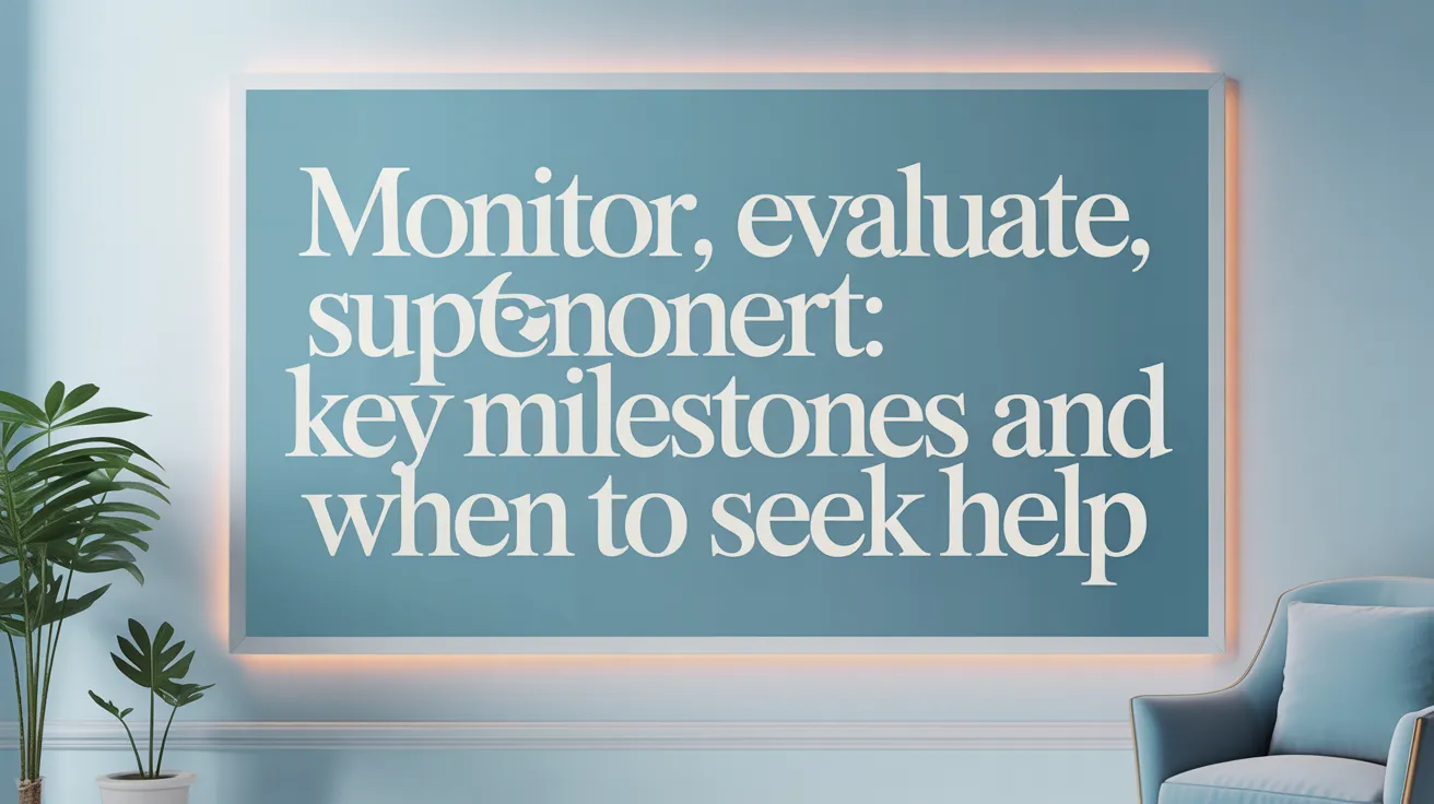 Monitor, Evaluate, Support: Key Milestones and When to Seek Help