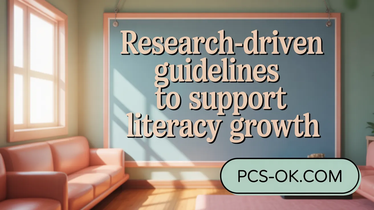 Research-Driven Guidelines to Support Literacy Growth