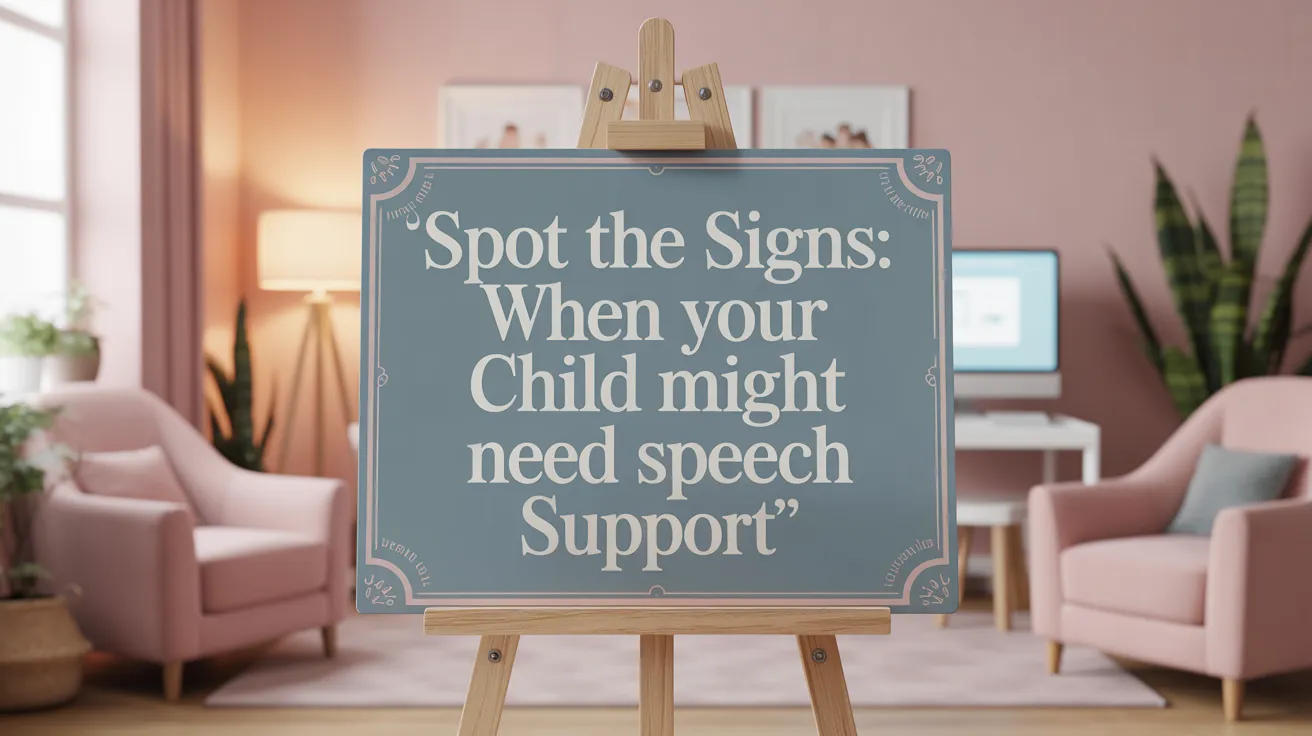 Spot the Signs: When Your Child Might Need Speech Support