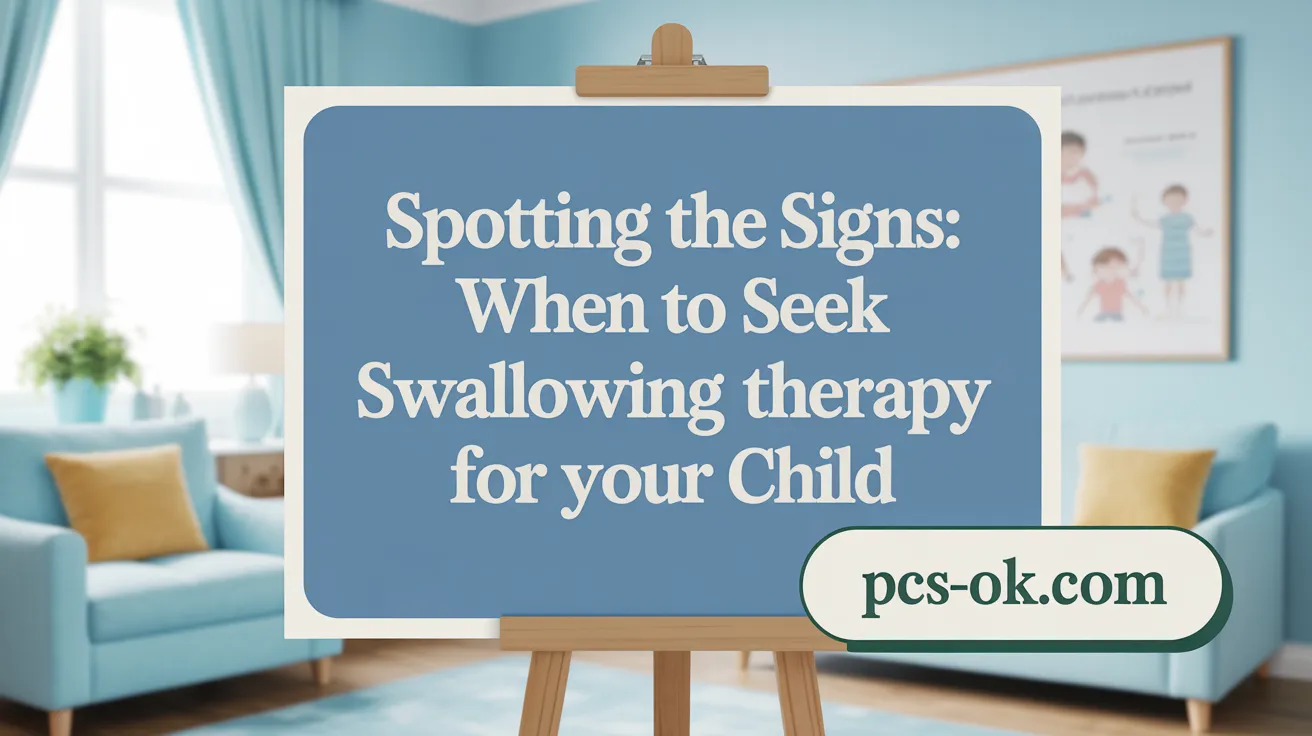 Spotting the Signs: When to Seek Swallowing Therapy for Your Child