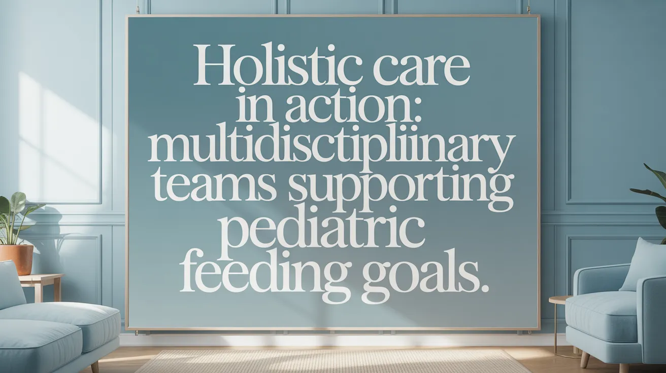 Holistic Care in Action: Multidisciplinary Teams Supporting Pediatric Feeding Goals
