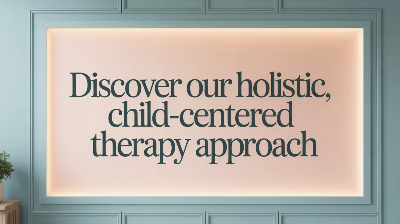 Discover Our Holistic, Child-Centered Therapy Approach
