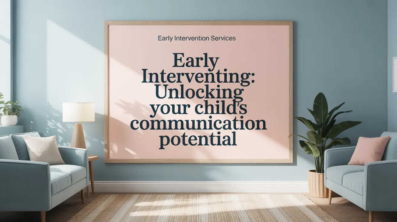 Early Intervention: Unlocking Your Child’s Communication Potential
