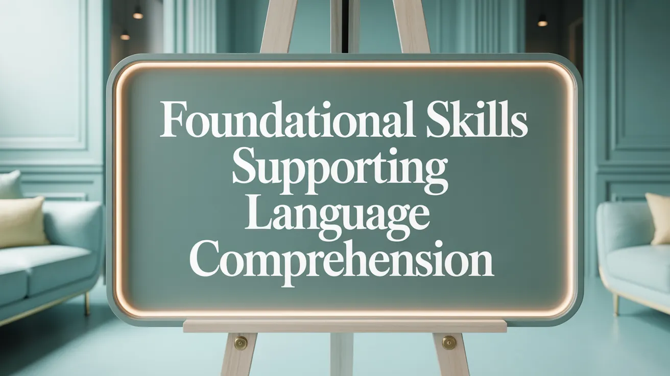 Foundational Skills Supporting Language Comprehension