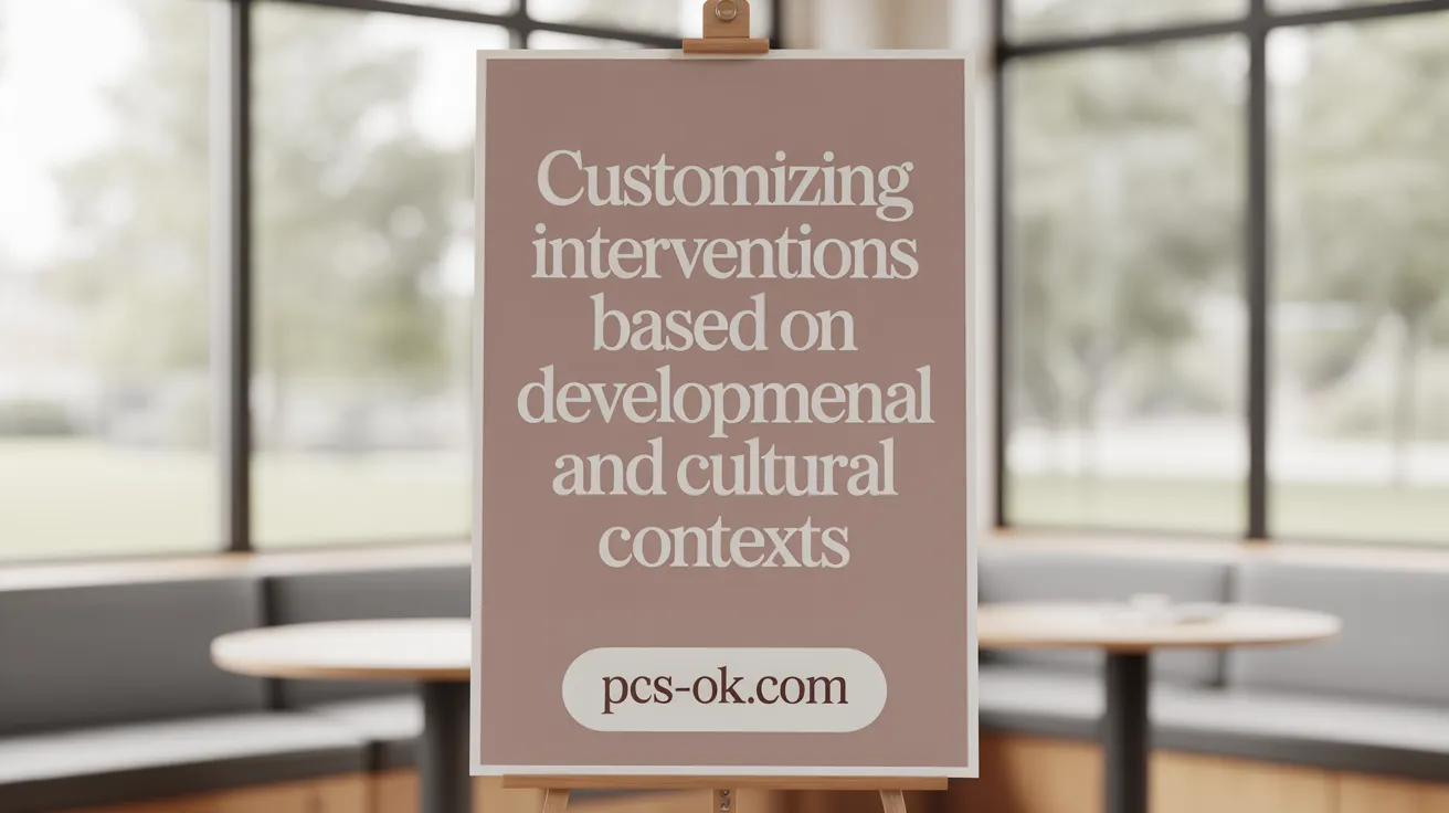 Customizing Interventions Based on Developmental and Cultural Contexts
