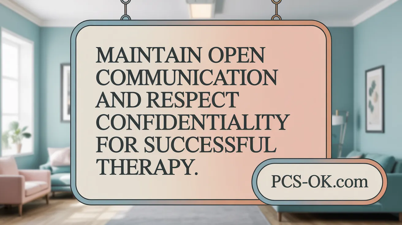 Maintain Open Communication and Respect Confidentiality for Successful Therapy