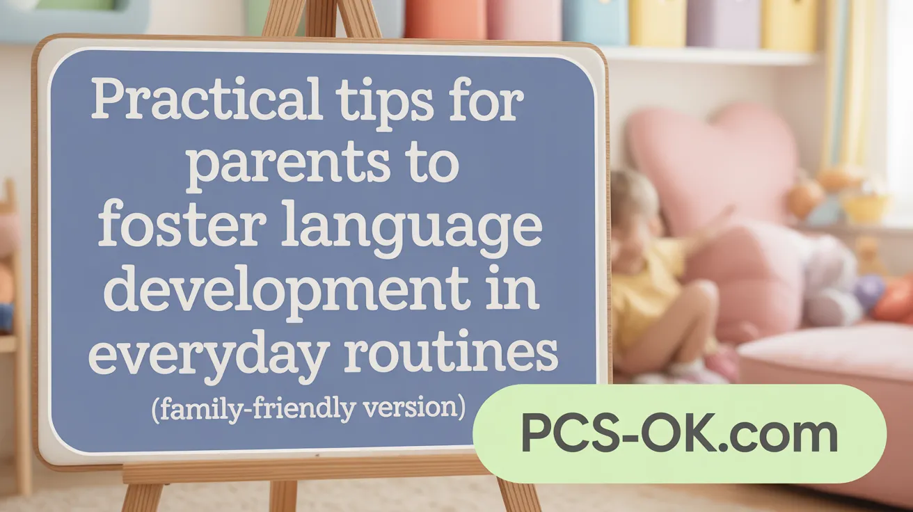 Practical tips for parents to foster language development in everyday routines