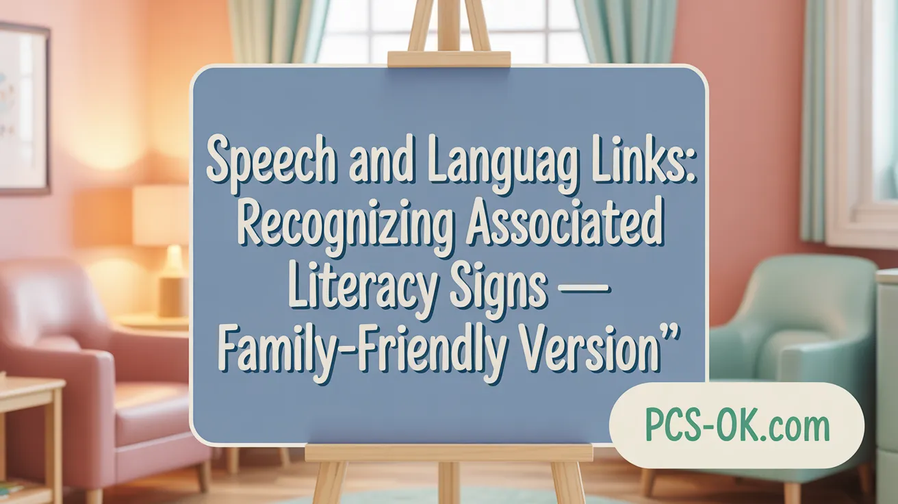 Speech and Language Links: Recognizing Associated Literacy Signs