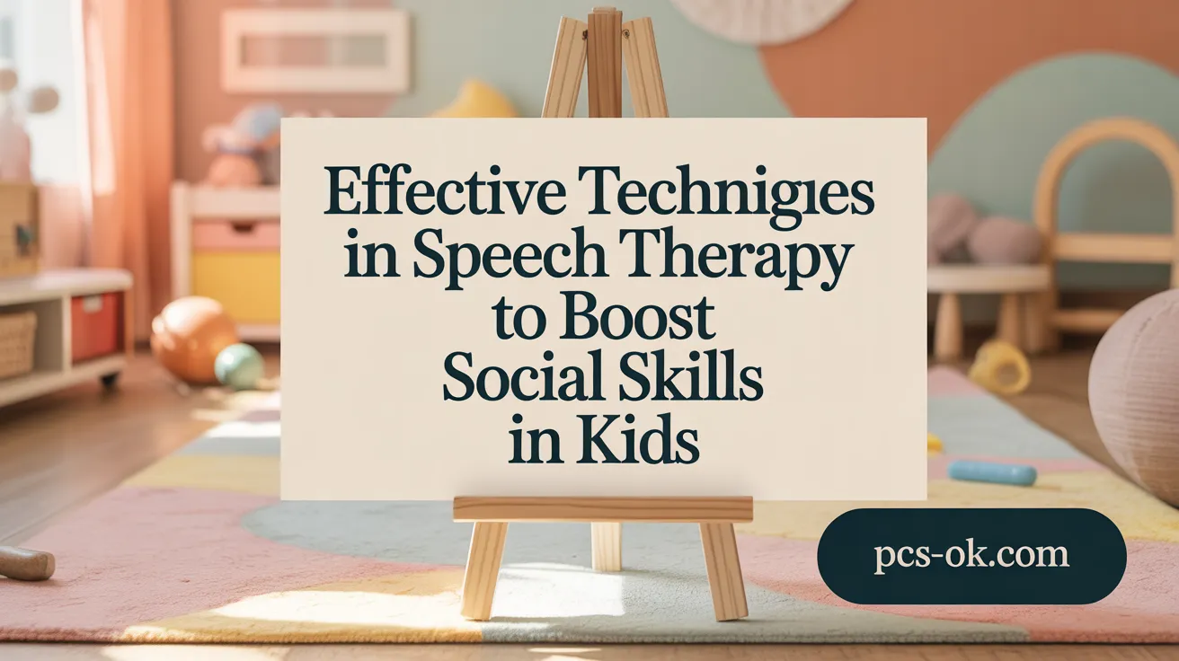 Effective Techniques in Speech Therapy to Boost Social Skills in Kids