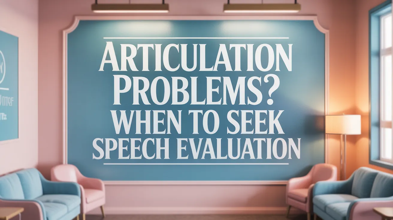 Articulation Problems? When to Seek Speech Evaluation