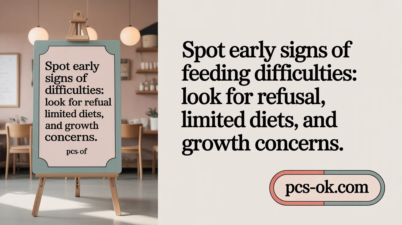 Spot Early Signs of Feeding Difficulties: Look for refusal, limited diets, and growth concerns.