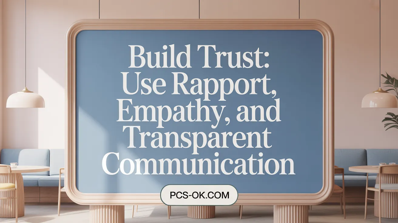 Build Trust: Use Rapport, Empathy, and Transparent Communication