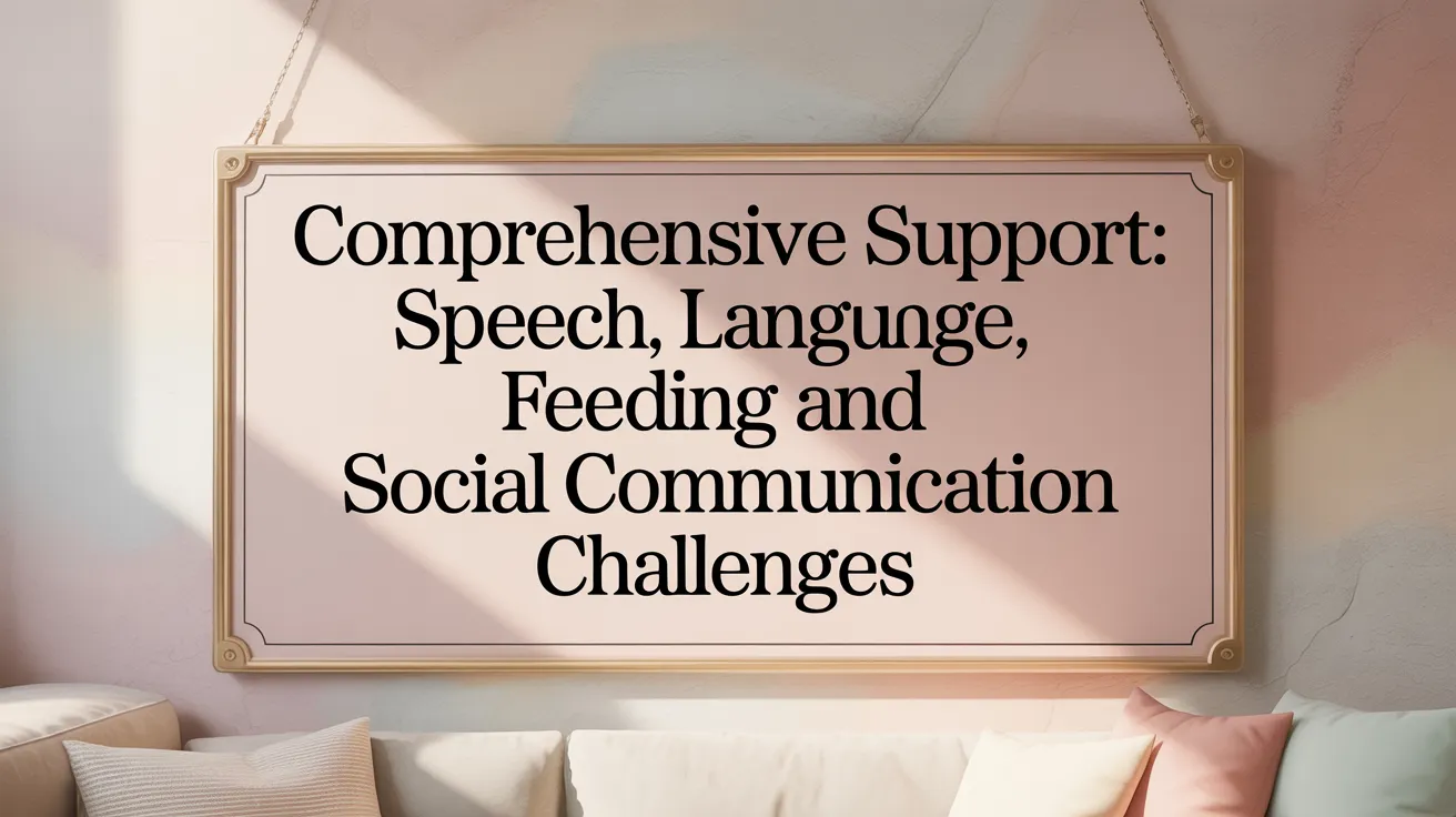 Comprehensive Support: Speech, Language, Feeding, and Social Communication Challenges