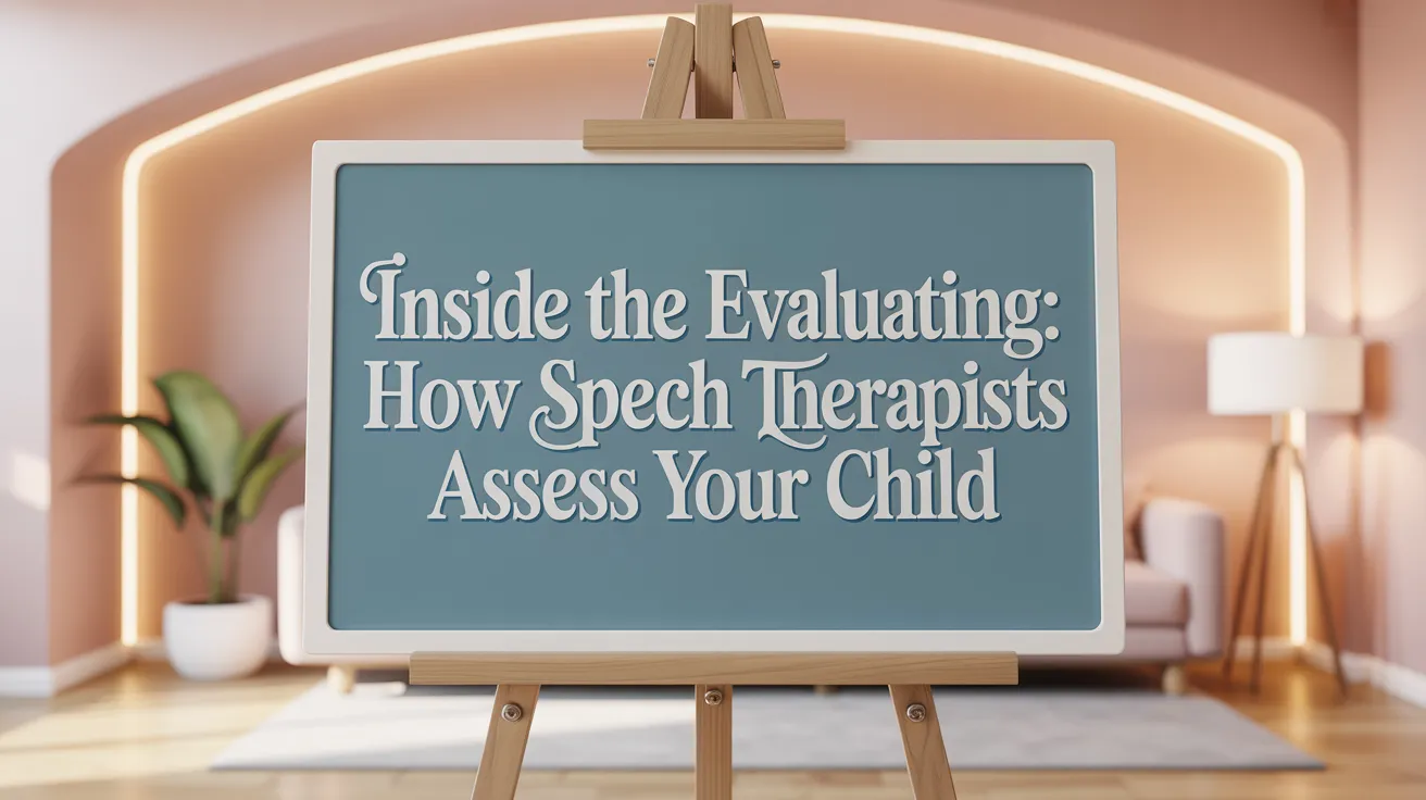 Inside the Evaluation: How Speech Therapists Assess Your Child