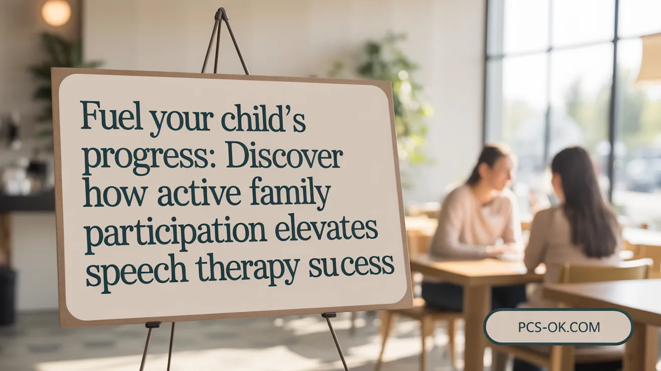 Fuel Your Child's Progress: Discover How Active Family Participation Elevates Speech Therapy Success