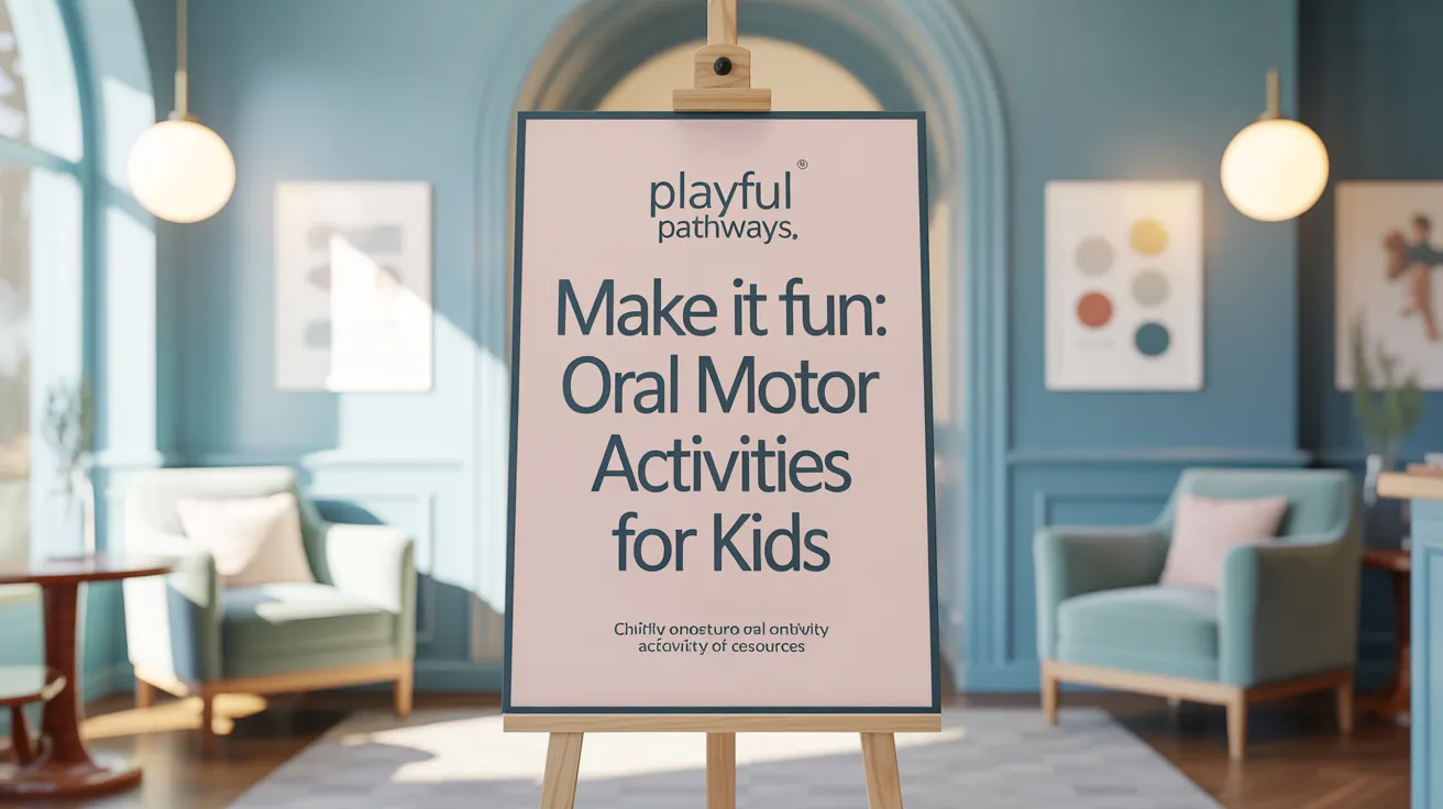 Make It Fun: Playful Oral Motor Activities for Kids