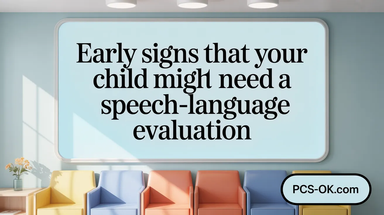 Early Signs That Your Child Might Need a Speech-Language Evaluation