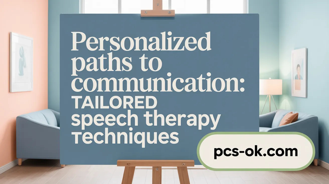 Personalized Paths to Communication: Tailored Speech Therapy Techniques