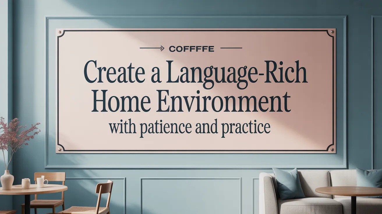 Create a Language-Rich Home Environment with Patience and Practice