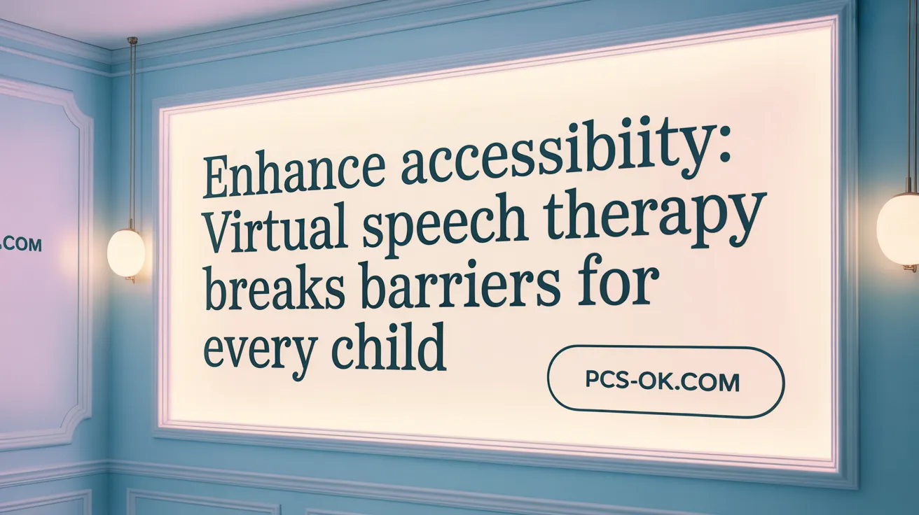 Enhance Accessibility: Virtual Speech Therapy Breaks Barriers for Every Child