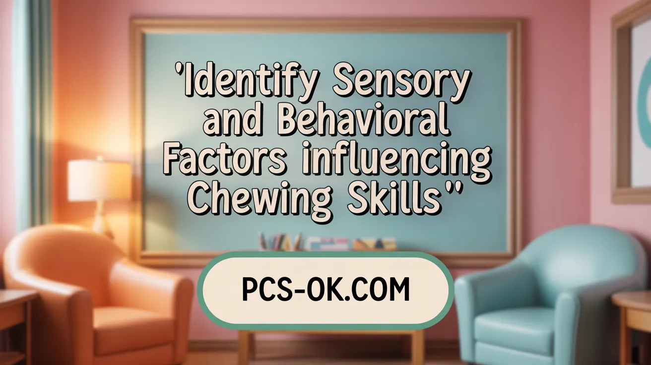 Identify Sensory and Behavioral Issues Impacting Chewing Skills