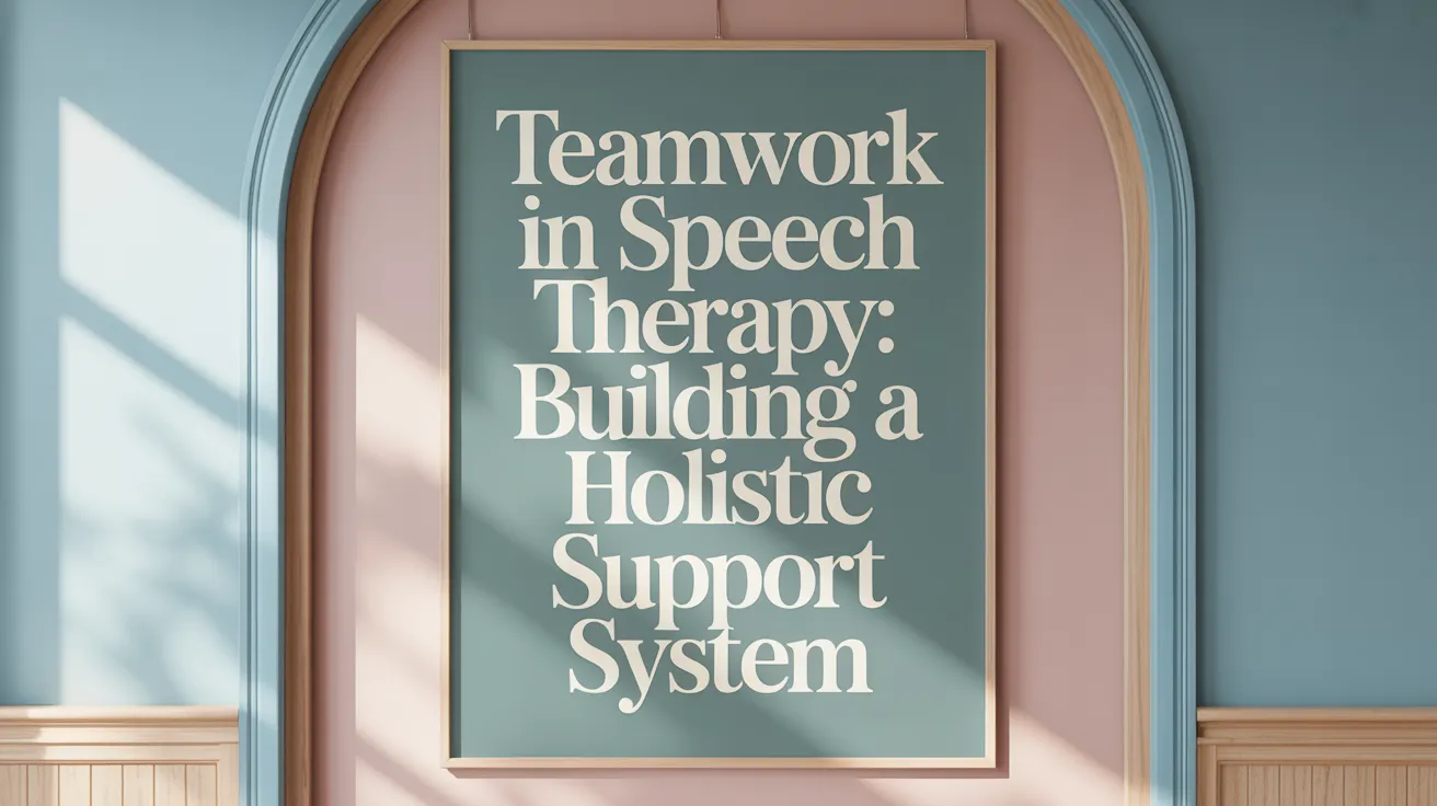 Teamwork in Speech Therapy: Building a Holistic Support System