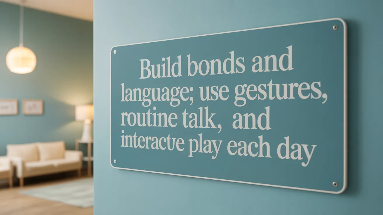 Build Bonds and Language: Use Gestures, Routine Talk, and Interactive Play Each Day
