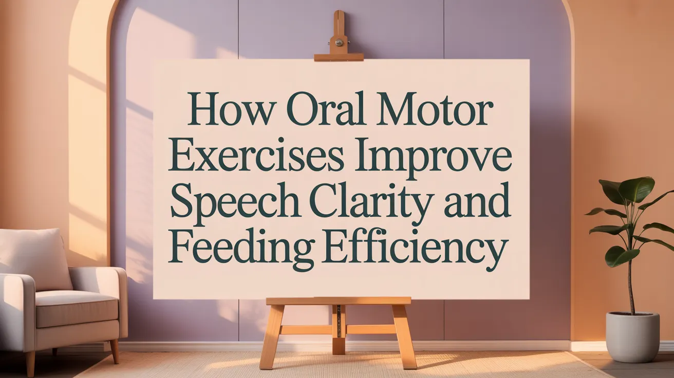 How Oral Motor Exercises Improve Speech Clarity and Feeding Efficiency