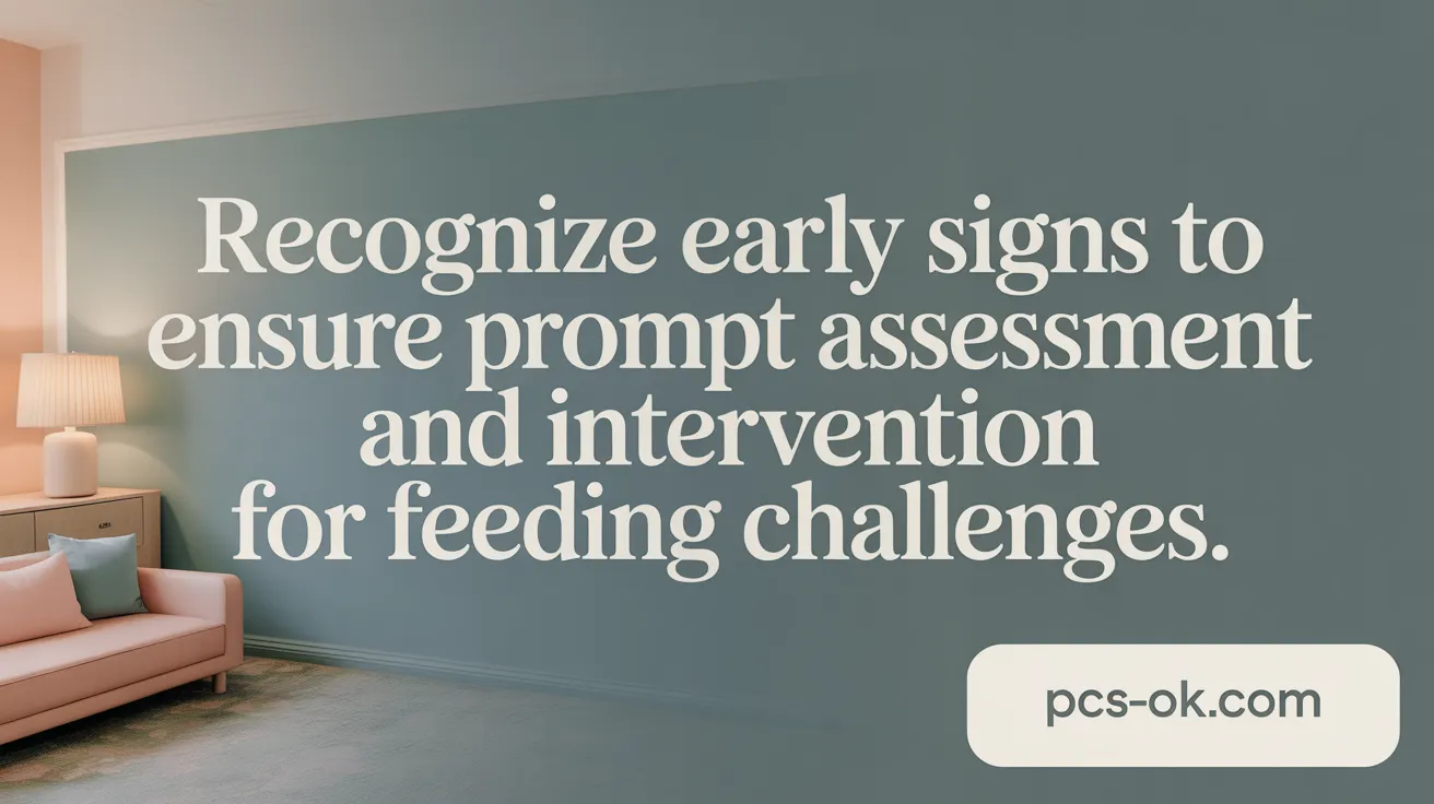 Recognize early signs to ensure prompt assessment and intervention for feeding challenges.