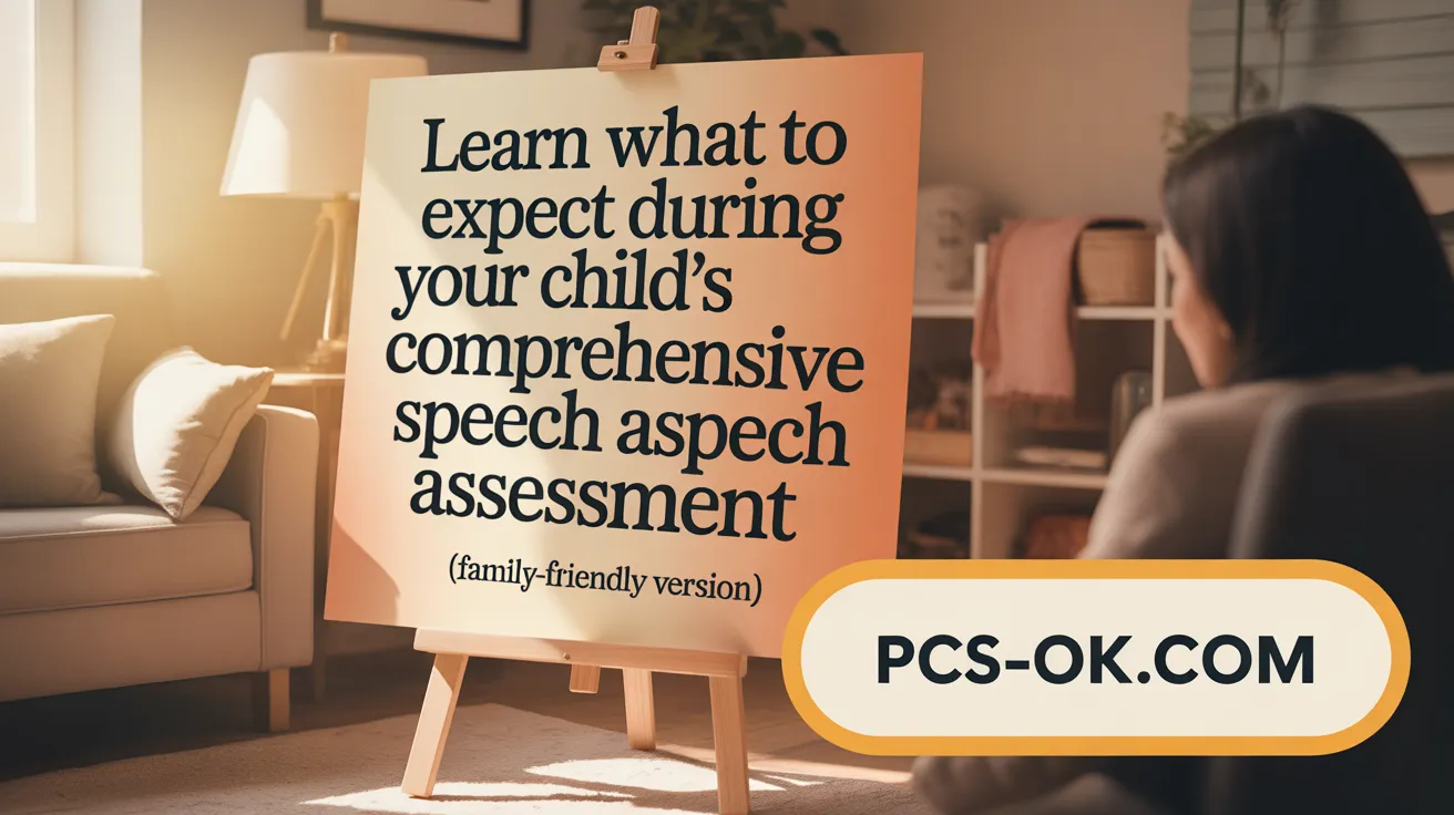 Learn what to expect during your child's comprehensive speech assessment