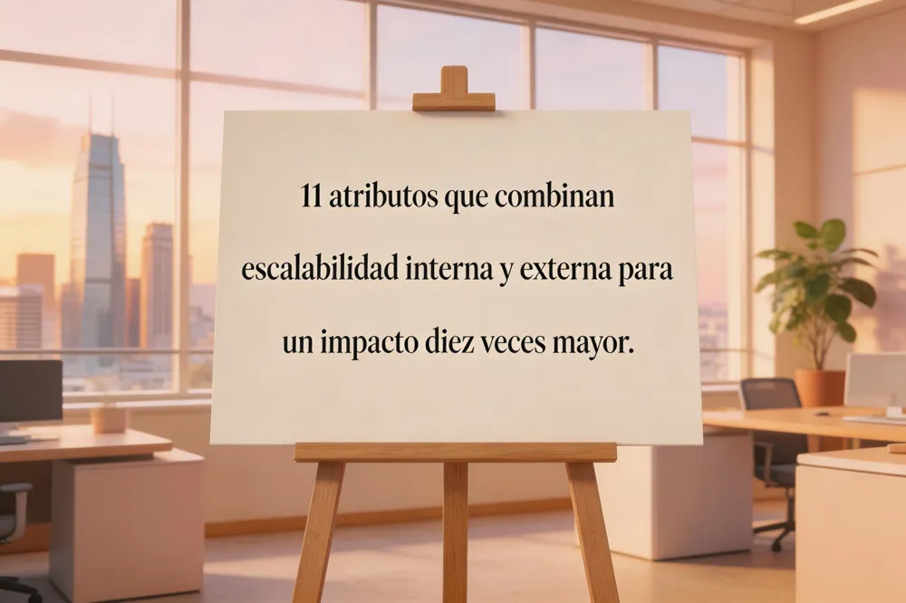 11 atributos que combinan escalabilidad interna y externa para un impacto diez veces mayor.