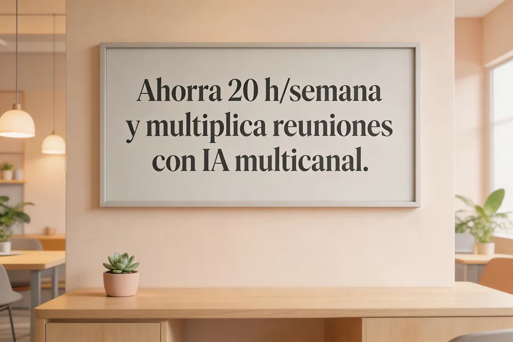 Ahorra 20 h/semana y multiplica reuniones con IA multicanal.