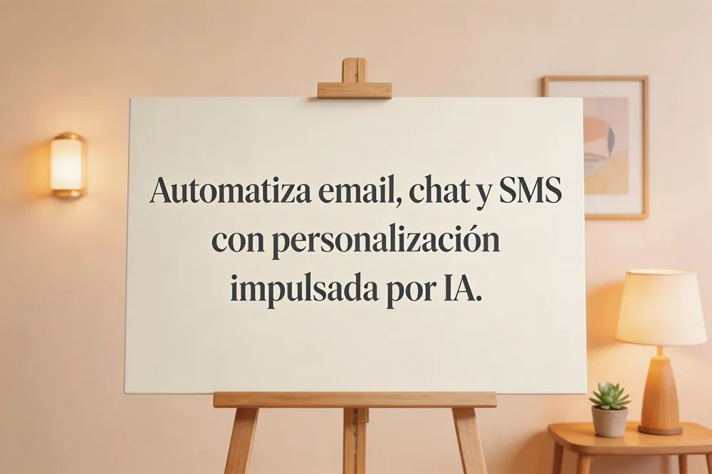 Automatiza email, chat y SMS con personalización impulsada por IA.