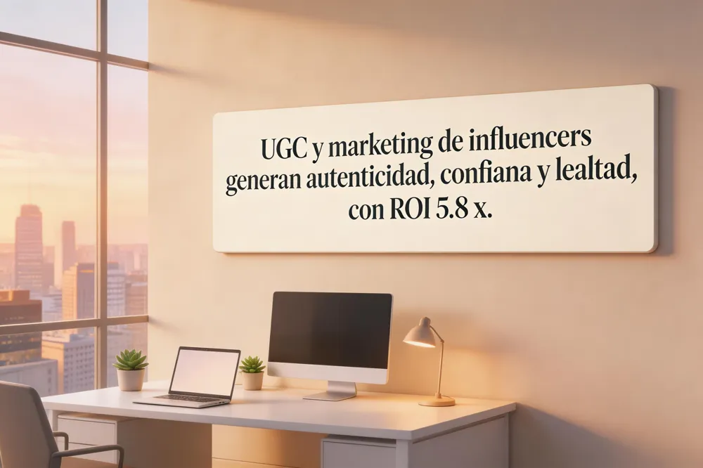 UGC y marketing de influencers generan autenticidad, confianza y lealtad, con ROI 5.8 x.